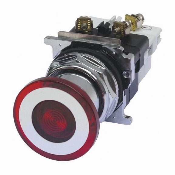 Cutler-Hammer Emergency Stop Push Button, Red, IP Rating: 65 10250T5B62-1X