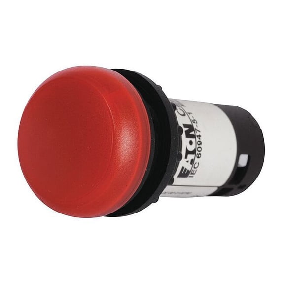 Eaton Raised Indicator Light,Red,120VAC C22-L-R-120