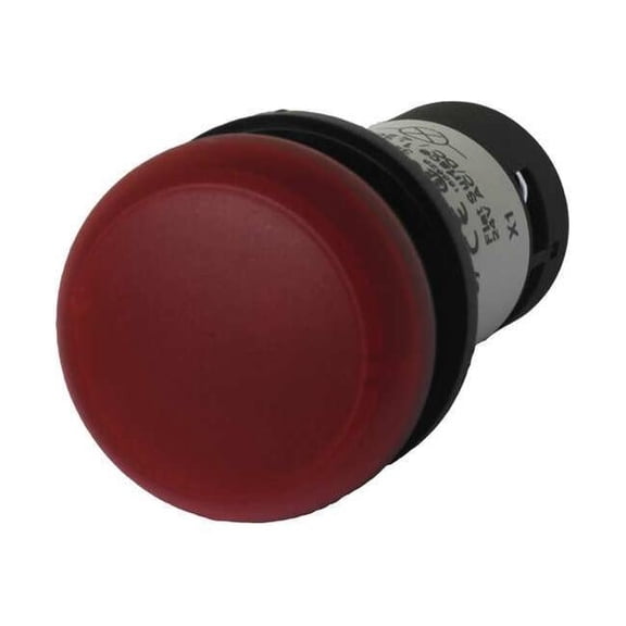 Eaton Raised Indicator Light,Red,24VAC/DC C22-L-R-24