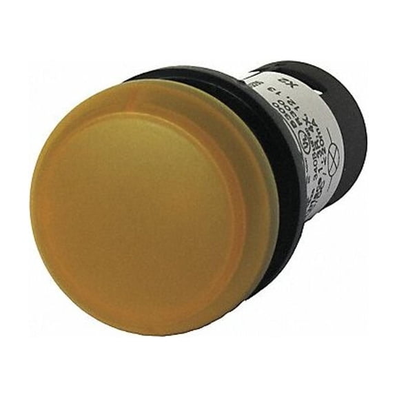 Eaton Flush Panel Light, Yellow, 24 V AC/DC C22-L-Y-24