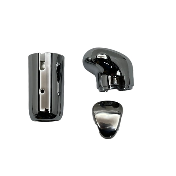 Fits Eaton Fuller 13/15/18 Chrome Metal Gearshift Knob Kit. Lower Brck, SS Cover
