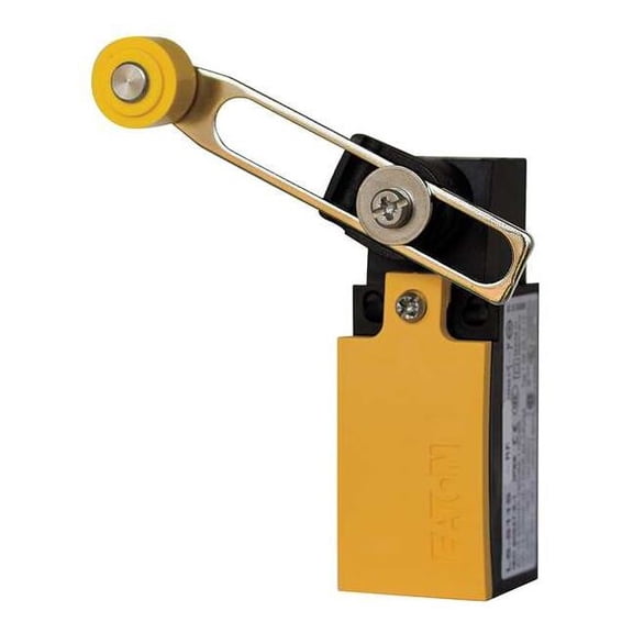 Limit Switch, Roller Lever, Rotary, 1NC/1NO, 4A at 400V AC, Actuator Location: Side