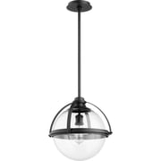 Eaton Hill 1 Light Globe Pendant in Transitional Style 14.75 inches Wide By 15.5 inches High-Noir Finish Bailey Street Home 183-Bel-3400855