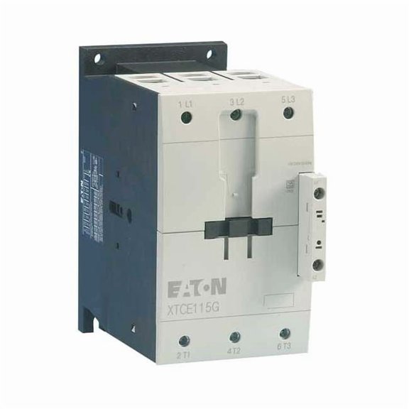 IEC Magnetic Contactor, No Auxiliary Contacts, 120V AC, 3 P, Non-Reversing, Screw XTCE115G00A