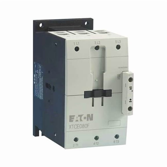 IEC Magnetic Contactor, No Auxiliary Contacts, 24V DC, 3 P, Non-Reversing, Screw XTCE080F00TD