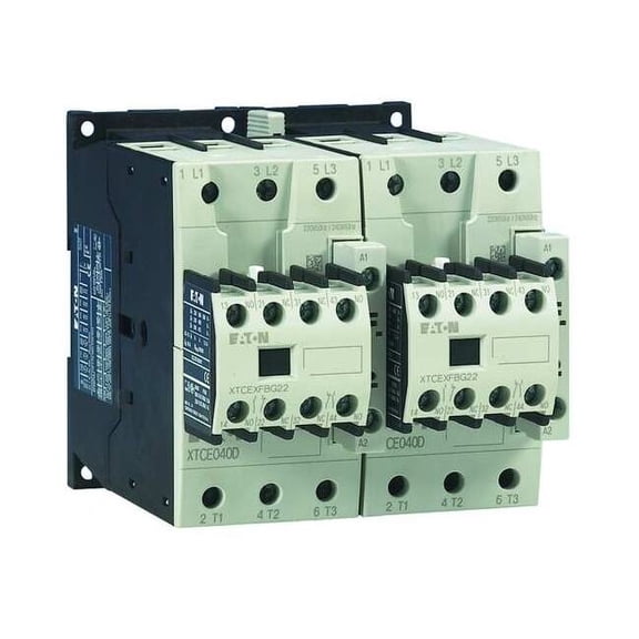 IEC Magnetic Contactor, 1NC/1NO, 120V AC, 3 P, Reversing, Screw