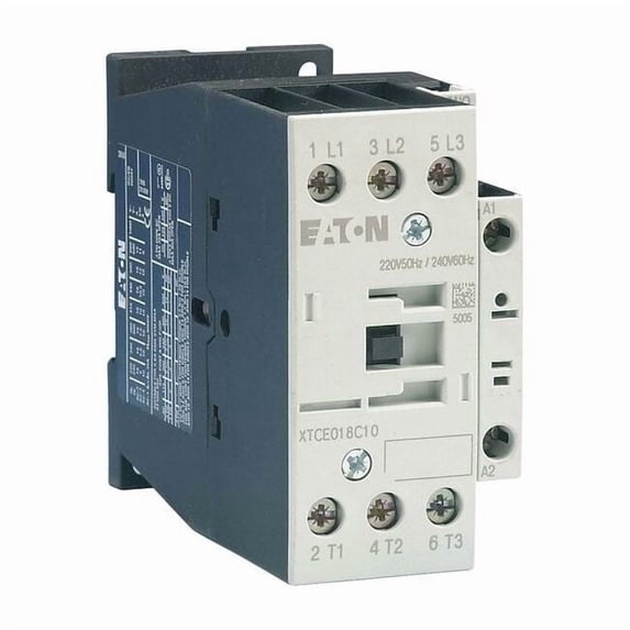Eaton IEC Magnetic Contactor, 1NO, 24V AC, 3 P, Non-Reversing, Screw XTCE018C10T