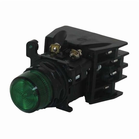 Cutler-Hammer Pilot Light,LED,120VAC,Green 10250T197HLGP2A