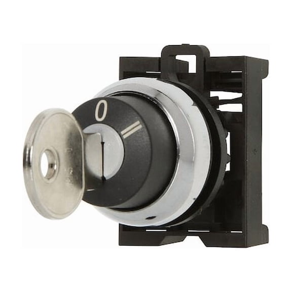 Eaton Keyed Selector Switch,Black,Plastic,4" H M22-WS3