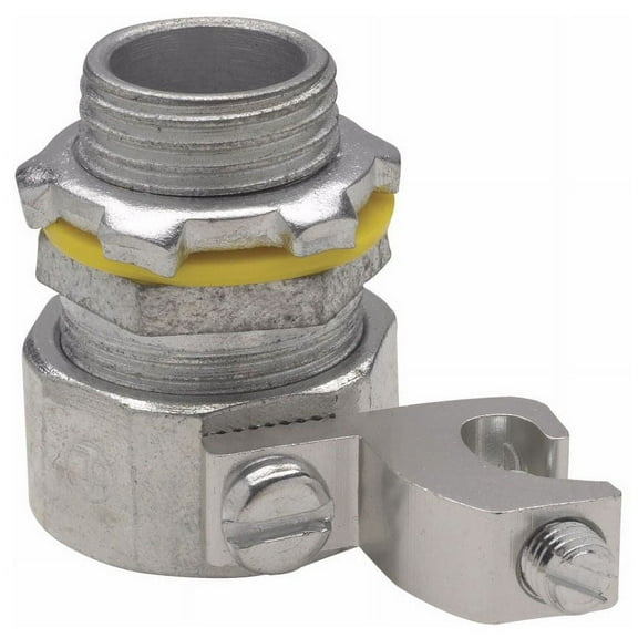 Eaton LT150G Connector 1-1/2 Inch Straight with Aluminum Ground Lug Liquid tight
