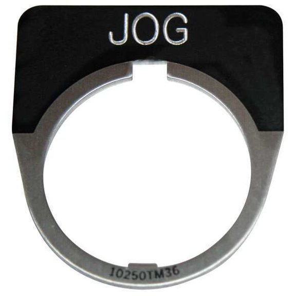 Eaton Legend Plate,Half Round,Jog,Black  10250TM19