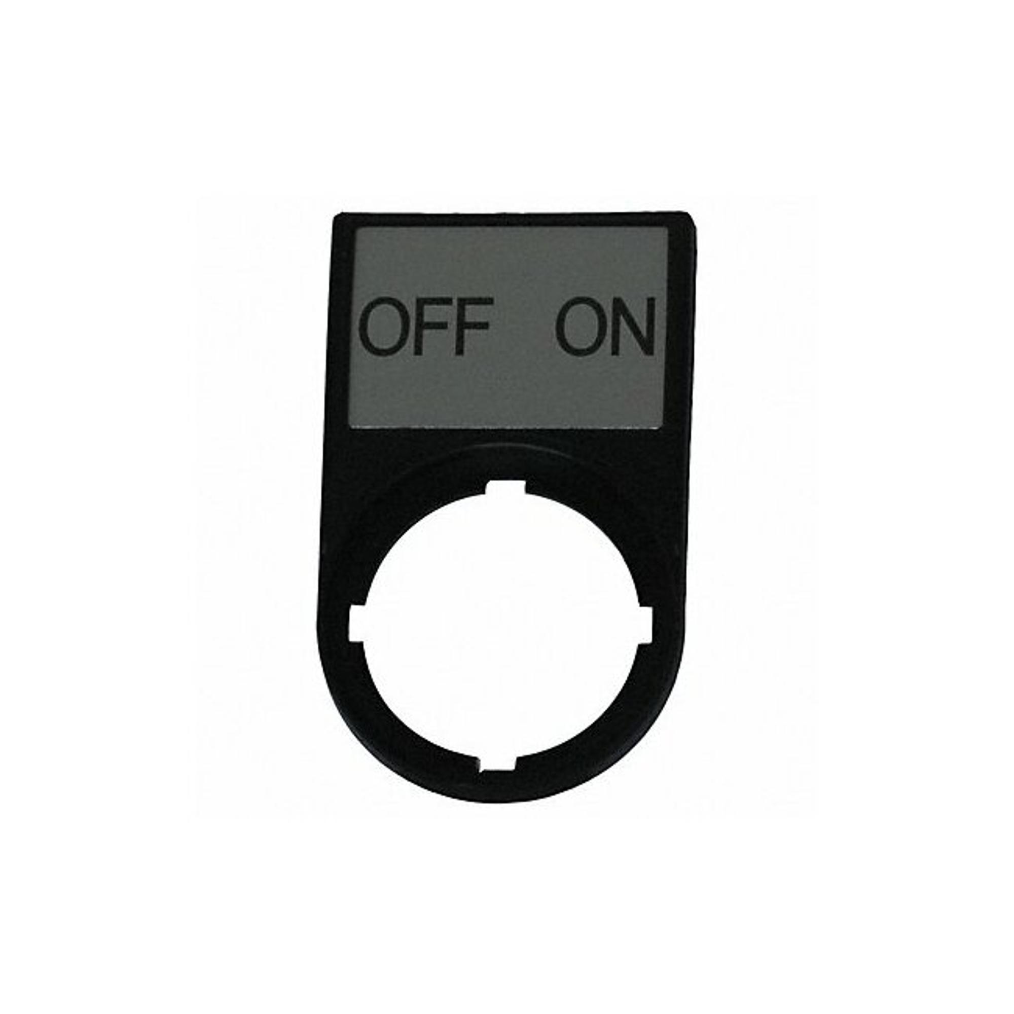 Eaton Legend Plate, Rectangular, Off-On, Black M22S-ST-GB10 - Walmart.com