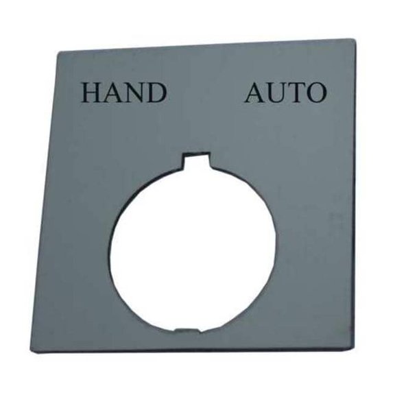 Eaton Legend Plate,Square,Hand Auto,Black HT8SP39
