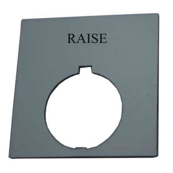 Eaton Legend Plate,Square,Raise,Black HT8SP28