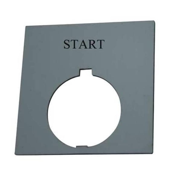 Eaton Legend Plate,Square,Start,Black HT8SP33