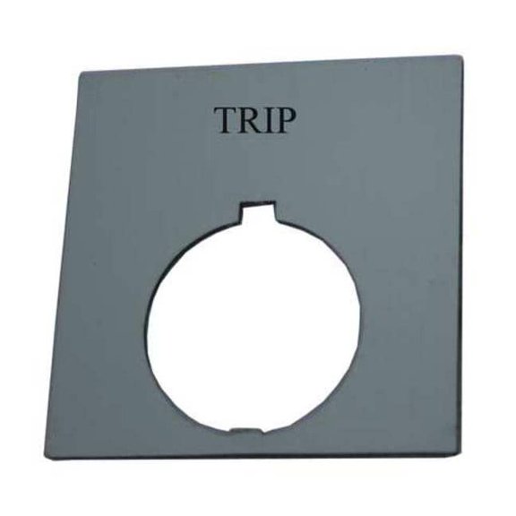 Eaton Legend Plate,Square,Trip,Black HT8SP84