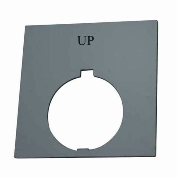 Eaton Legend Plate,Square,Up,Black HT8SP35