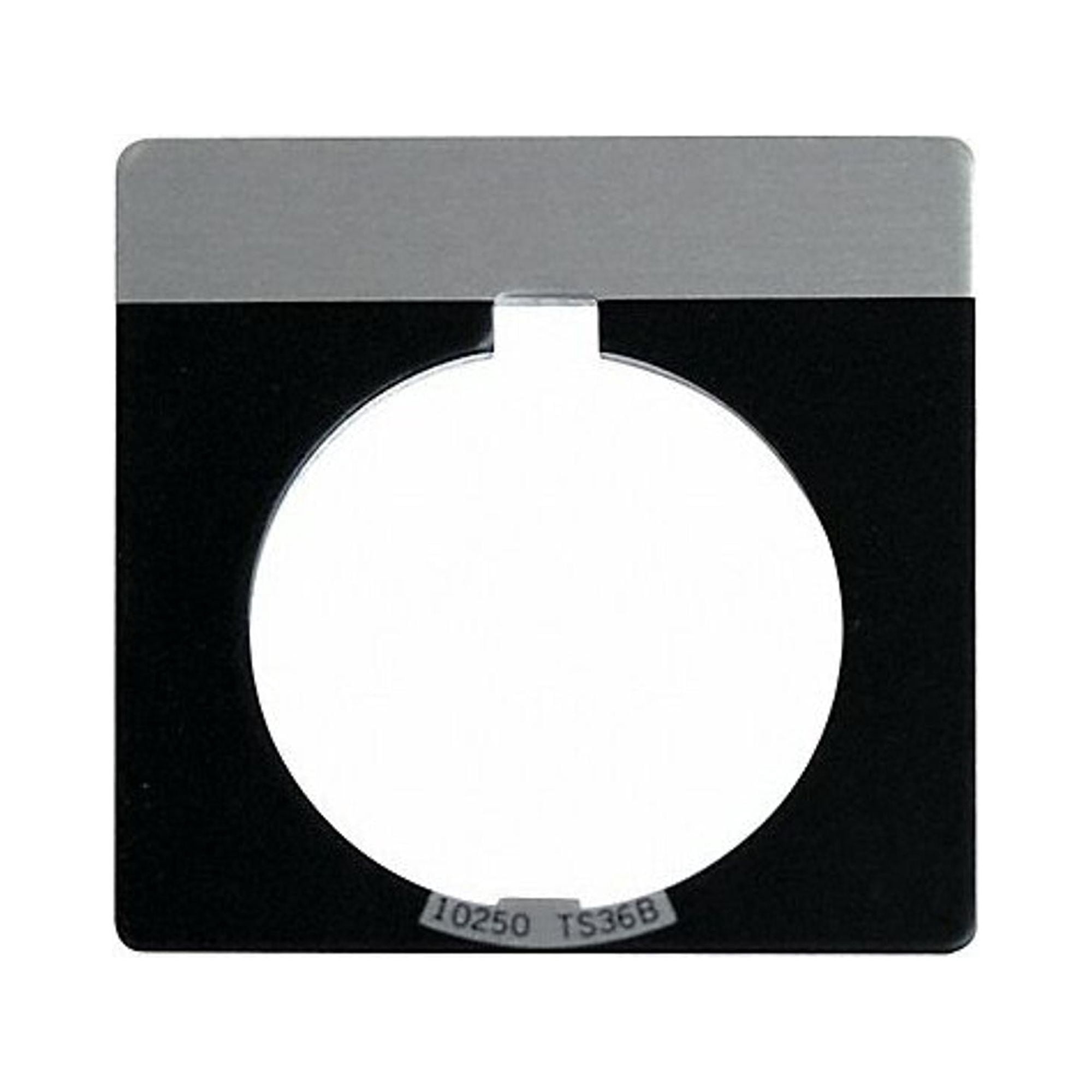 Eaton Blank Legend Plate,Half Round,Black 91000TJ36