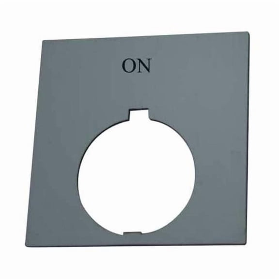 Eaton Legend Plate,Square,On,Black HT8SP25