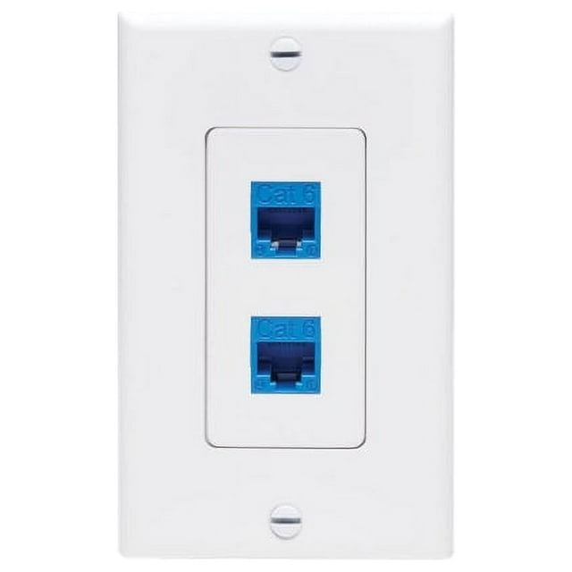 Eaton N042D-002V-WH EATON TRIPP LITE SERIES CENTER PLATE INSERT, DECORA STYLE - VERTICAL, 2 PORTS, T