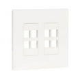 thumbnail image 1 of EATON TRIPP LITE SERIES 8-PORT KEYSTONE DOUBLE-GANG FACEPLATE, WHITE, TAA - LIFE, 1 of 2