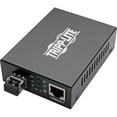 thumbnail image 1 of Tripp Lite by Eaton Gigabit Multimode Fiber to Ethernet Media Converter, 10/100/1000 LC, International Power Supply, 850 nm, 550M (1804.46 ft.) - 1 x Network (RJ-45) - 1 x LC Ports - DuplexLC Port ..., 1 of 8