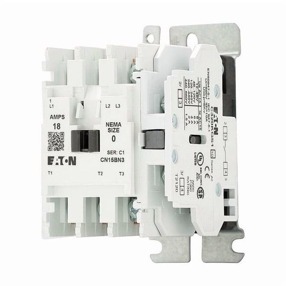 Eaton 480VAC Non-Reversing Magnetic Contactor 3P 18A NEMA 0 CN15BN3CB
