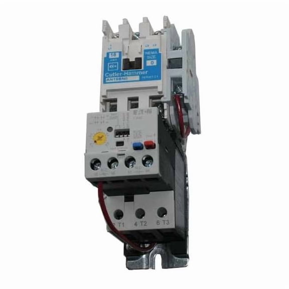 NEMA Magnetic Motor Starter, Non-Reversing, 1NO, 120V AC, 3 P AN19AN0A5E020