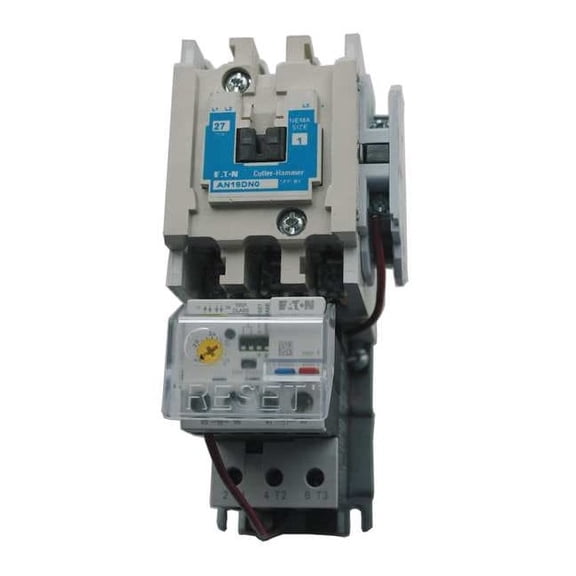 Eaton NEMA Magnetic Motor Starter, Non-Reversing, 1NO, 24V AC, 3 P AN19DN0T5E020