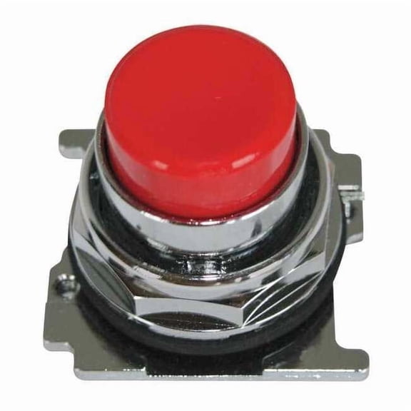 Cutler-Hammer Non-Illum Push Button Operator,30mm,Red 10250T112