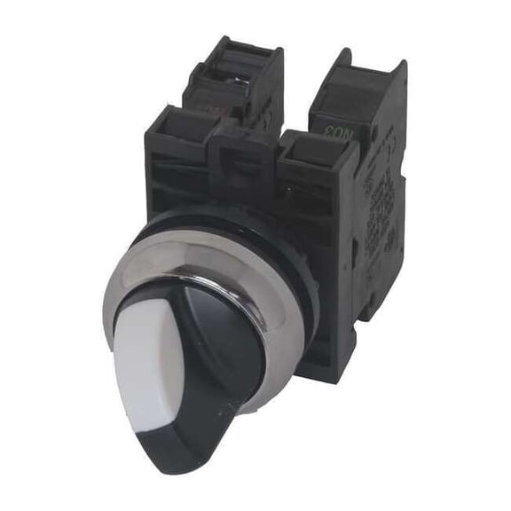Eaton Non-Illum Selector Switch,Knob,Metal,6A M22M-WRK-K11