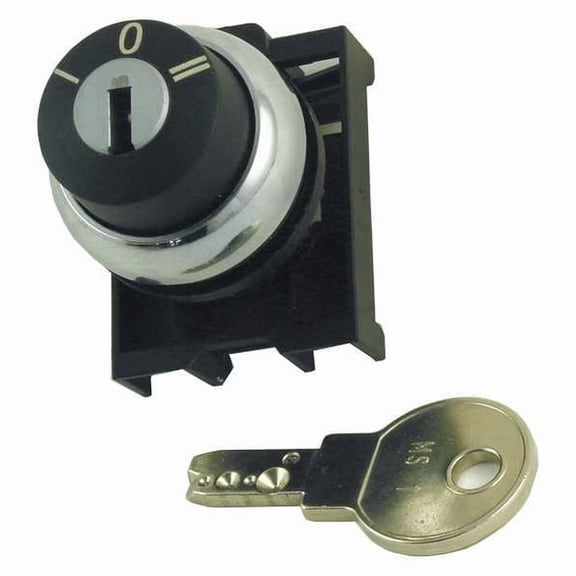 Eaton KeyedSelectorSwitch,Black,3Pos,22mm M22M-WRS3-A1