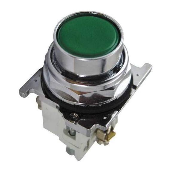 Eaton Cutler-Hammer Non-Illuminated Push Button,30mm,Green 10250T23G
