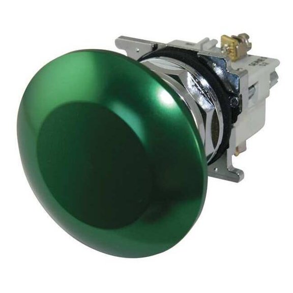 Eaton Cutler-Hammer Non-Illuminated Push Button,30mm,Green 10250T33G