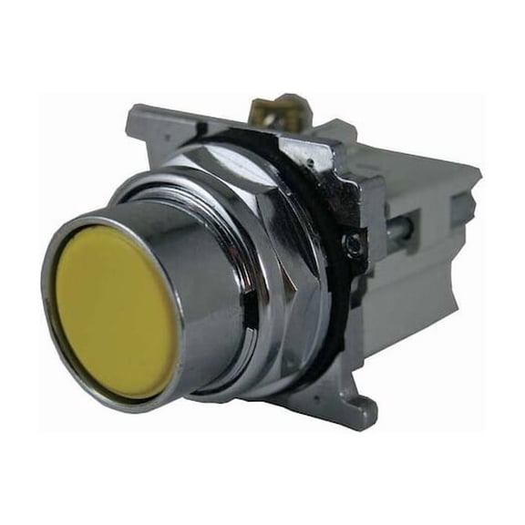 Cutler-Hammer Non-Illuminated Push Button,Yellow 10250T23Y