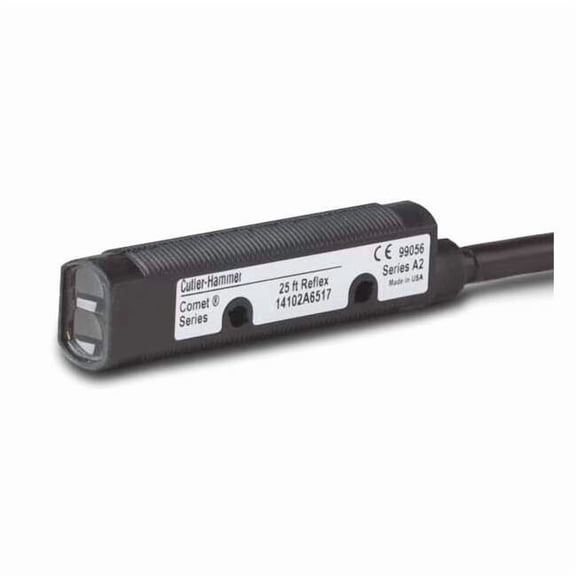 Eaton Photoelectric Sensor, Cylinder, Reflective 14102AQD07