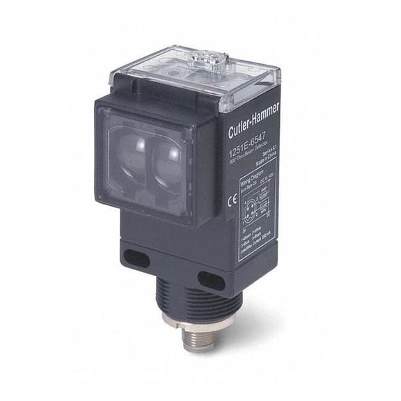 Eaton Photoelectric Sensor, Rectangl, Thru-Beam 1251E-6547