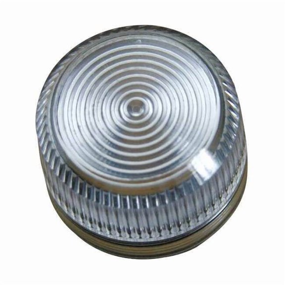 Pilot Light Lens, 30mm, Plastic, Clear 10250TC5N
