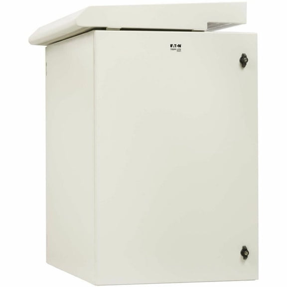 Tripp Lite by Eaton SmartRack Industrial Enclosure with Locks, NEMA 3R, Wall Mount, Heavy-Duty Metal Construction, Internal Fans, 32.5 in. Depth, 18U, Gray