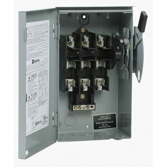 Eaton Safety Switch 1 NEMA Enclosure Type - 60 Amps AC, 240 V, 15 HP