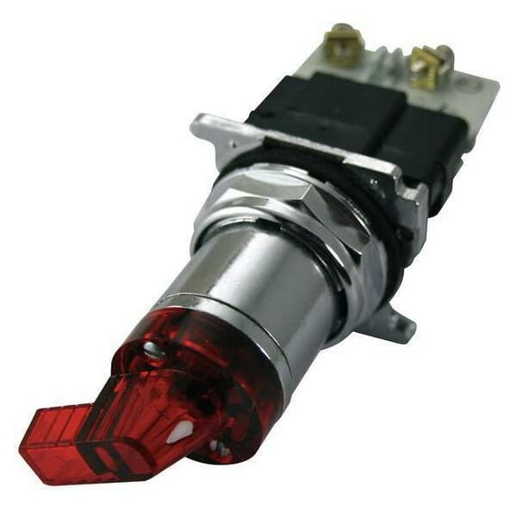 Eaton Selector Switch, Illum, 2 Pos, 30mm, Red 10250ED1117-LR