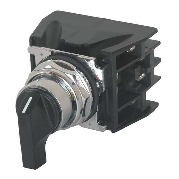 Cutler-Hammer Selector Switch with Contacts,2 Position 10250T722BL