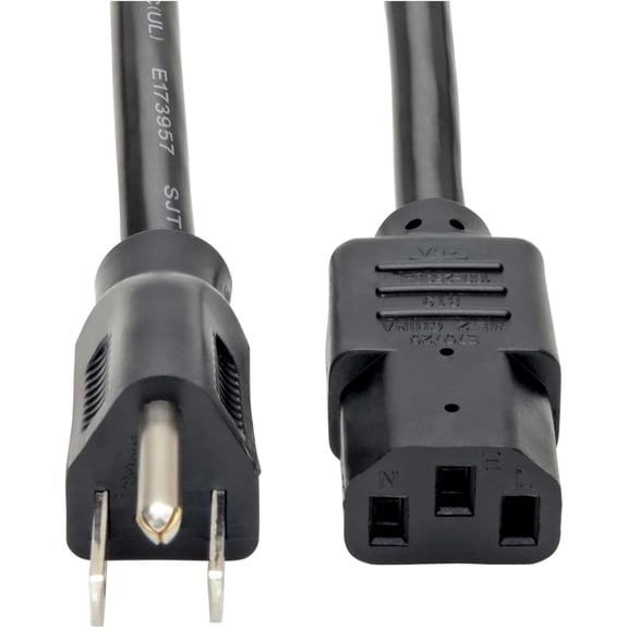 Eaton Series 15 Amp Standard 6ft Computer Power Cord for PC, Monitor, Laptop & More