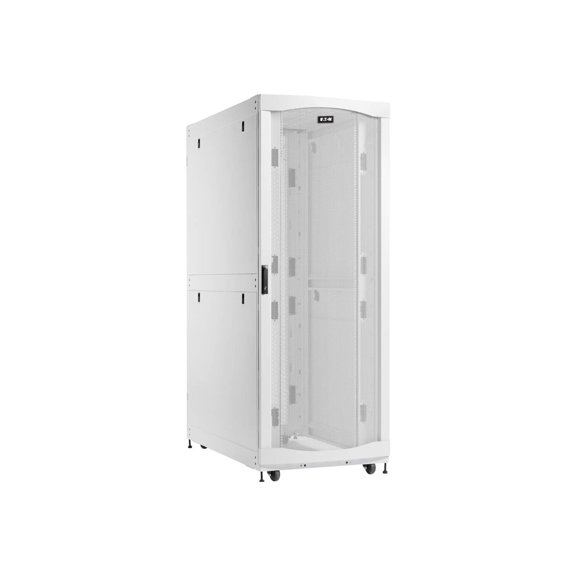 Eaton SmartRack 45U Extra-Deep Extra-Wide Heavy-Duty Rack Enclosure Cabinet for AI Servers, White