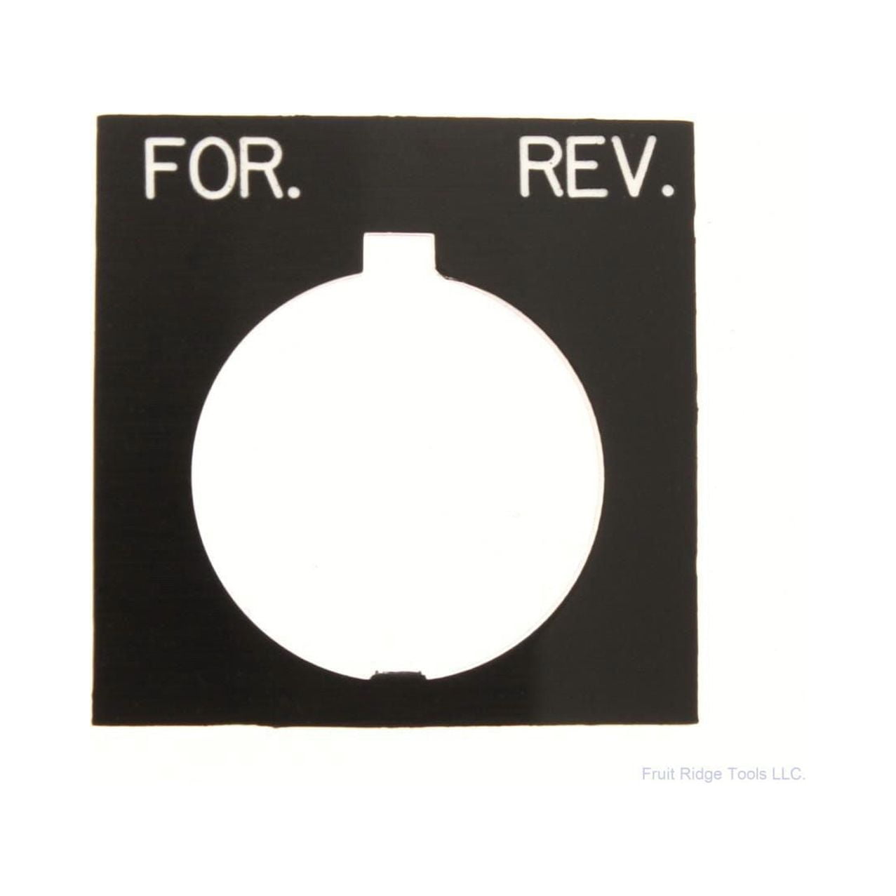 Eaton Square Black Plastic Legend Plate for Rev 1.77"H x 1.77"L 30mm