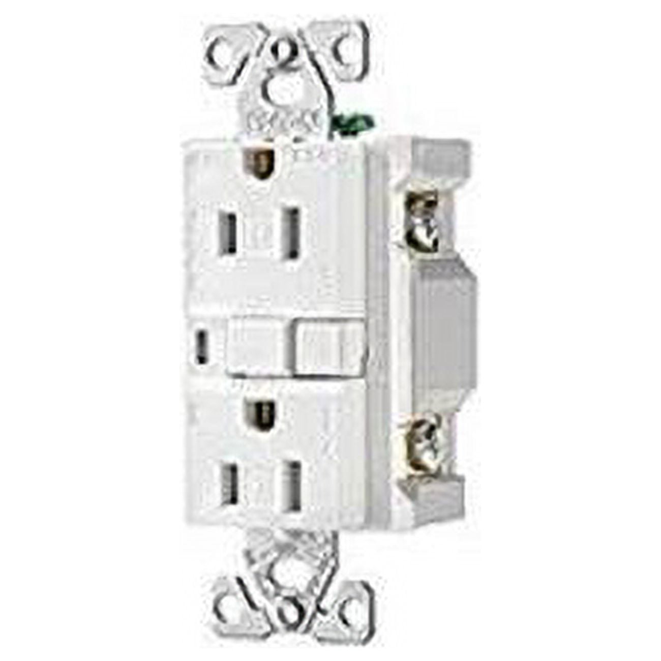 Ivory Tamper Resistant 15 Amp AFCI Duplex Receptacle with Wall Plate