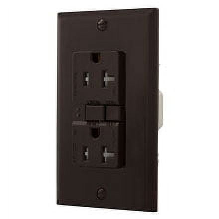 Eaton TRAFGF15LA AF, Arc Fault/GF, Ground Fault Dual -Purpose, Duplex Receptacle with wallplate 15A 125V LA