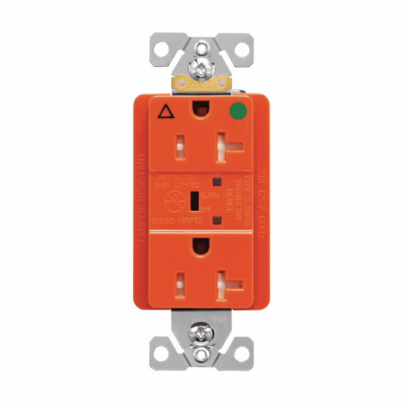 Eaton TRIG8362RNS 20 Amp TVSS Surge Protection Duplex Receptacle w ...