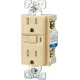 thumbnail image 1 of Cooper TRVGF15V Ivory Tamper Resistant GFCI Duplex Receptacle 15A 125V, 1 of 4