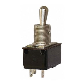Toggle Switch, SPST, 2 Connections, On/Off, 3/4 hp, 10A at 250V AC, 15A at 125V AC 7501K15